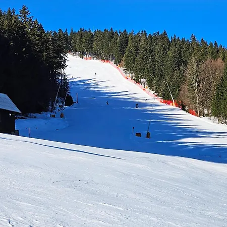 Lägenhet Enjoyharrachov - Atraktivni Klidny Klimatizovany 20 V Centru S Terasou A Parkovanim, Wifi-wlan, Sat, Herni Konzoli, Ipad, Netflix Zdarma, Moznosti Dobijeni Auta, Vyhledem Do Zahrady A Na Kostelik Jen 150m Od Lanovky