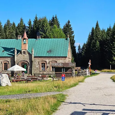 Enjoyharrachov - Atraktivni Klidny Klimatizovany 20 V Centru S Terasou A Parkovanim, Wifi-wlan, Sat, Herni Konzoli, Ipad, Netflix Zdarma, Moznosti Dobijeni Auta, Vyhledem Do Zahrady A Na Kostelik Jen 150m Od Lanovky *